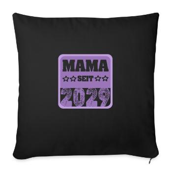 2029 - Sofa pillowcase 17,3'' x 17,3'' (45 x 45 cm) - black - Front