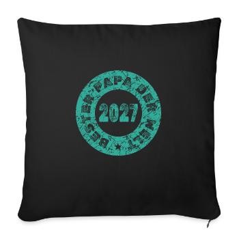 Father's Day 2027 - Sofa pillowcase 17,3'' x 17,3'' (45 x 45 cm) - black - Front