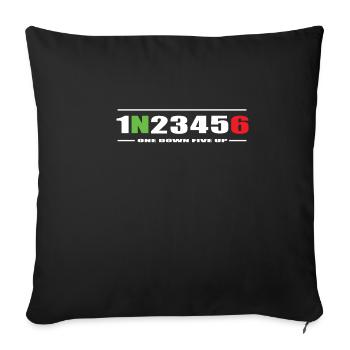 Motorrad Geschenk - Sofa pillowcase 17,3'' x 17,3'' (45 x 45 cm) - black - Front