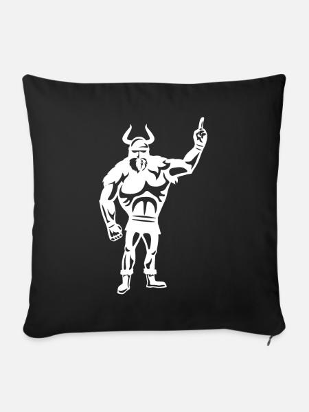 Hardstyle Wikinger - Sofakissenbezug 45 x 45 cm - Schwarz
