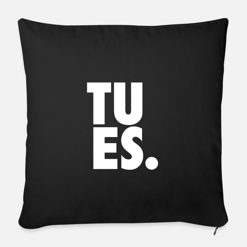 Tu es. - Sofakissenbezug 45 x 45 cm - Schwarz