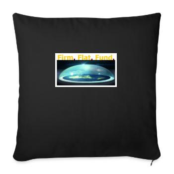 Firm.Flat.Fund. - Sofakissenbezug 45 x 45 cm - Schwarz - Vorne