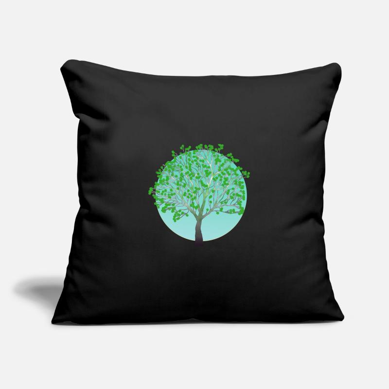Green tree in spring Sofa pillowcase 17,3'' x 17,3'' (45 x 45 cm)