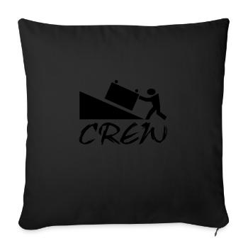 crew - Sofakissenbezug 45 x 45 cm - Schwarz - Vorne