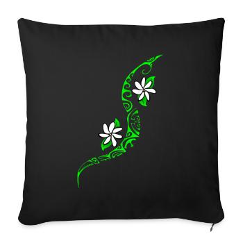 TAITIARE (citron vert) - Housse de coussin décorative 45 x 45 cm - noir - Devant