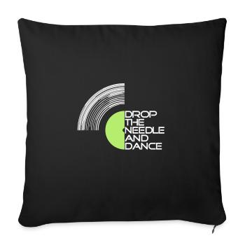 Vinyl - Sofa pillowcase 17,3'' x 17,3'' (45 x 45 cm) - black - Front