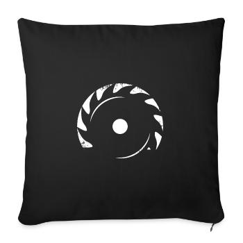 Menuisier Menuisiers Charpentiers De Scies Artisans - Housse de coussin décorative 45 x 45 cm - noir - Devant