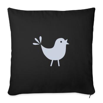 T-shirt petit bip - Housse de coussin décorative 45 x 45 cm - noir - Devant