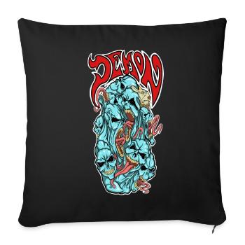 Démons - Housse de coussin décorative 45 x 45 cm - noir - Devant