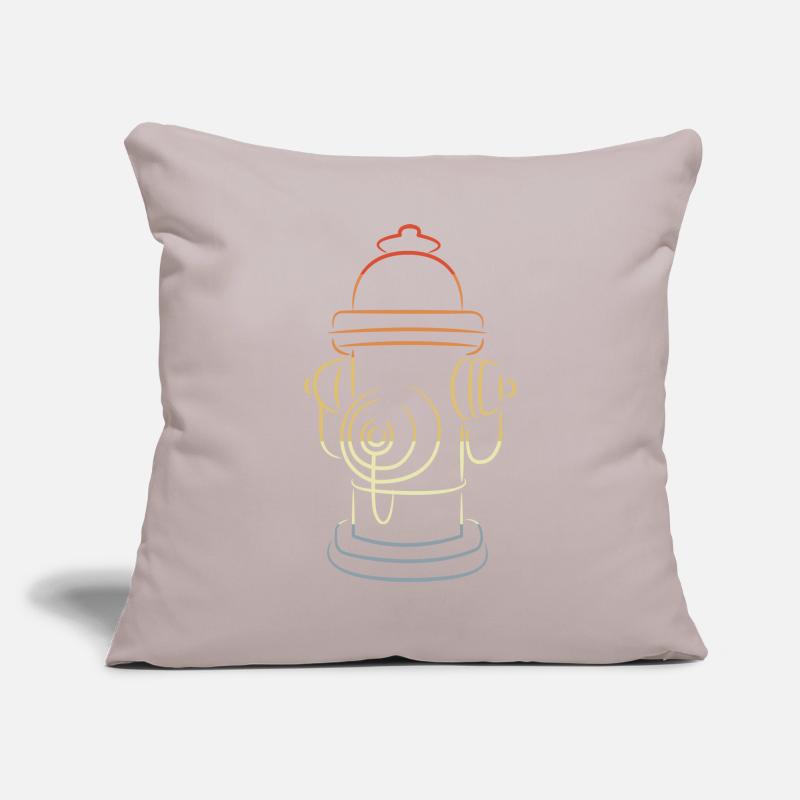 Retro Fire Hydrant Sofa pillowcase 17,3'' x 17,3'' (45 x 45 cm)