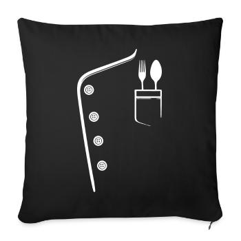 Job Carrière Gagner de l’argent Superviseur - Housse de coussin décorative 45 x 45 cm - noir - Devant