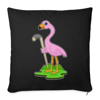 Hockey sur gazon Flamingo Sports de hockey sur gazon - Housse de coussin décorative 45 x 45 cm - noir - Devant