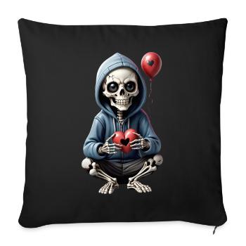 Waiting 4 love - Housse de coussin décorative 45 x 45 cm - noir - Devant