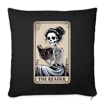 Halloween Tarot Card Costume - The Reader I - Sofa pillowcase 17,3'' x 17,3'' (45 x 45 cm) - black - Front