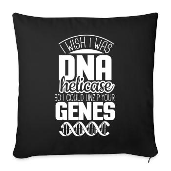 Biology Teacher Biologist Microbiology Biologist - Sofa pillowcase 17,3'' x 17,3'' (45 x 45 cm) - black - Front