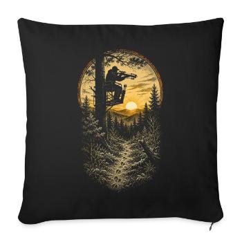 Crossbow Crossbowman - Sofa pillowcase 17,3'' x 17,3'' (45 x 45 cm) - black - Front