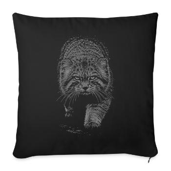 Manul - Sofa pillowcase 17,3'' x 17,3'' (45 x 45 cm) - black - Front