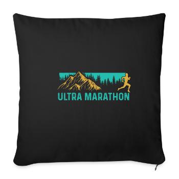 Ultra Marathon Athlete Poison - Sofa pillowcase 17,3'' x 17,3'' (45 x 45 cm) - black - Front