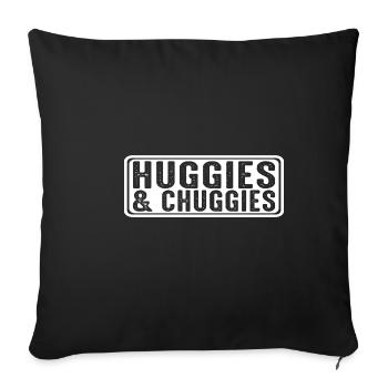 Huggies ' Chuggies 27 - Sofa pillowcase 17,3'' x 17,3'' (45 x 45 cm) - black - Front
