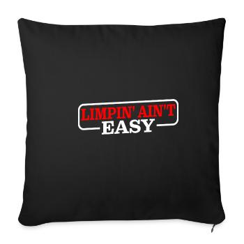 Limpin' Ain't Easy 18 - Sofa pillowcase 17,3'' x 17,3'' (45 x 45 cm) - black - Front