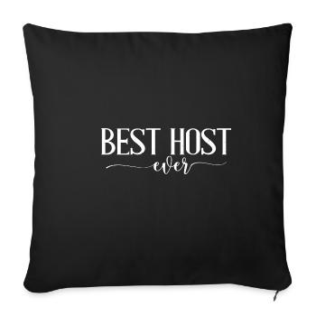 Meilleur hôte de tous les temps 10 - Housse de coussin décorative 45 x 45 cm - noir - Devant