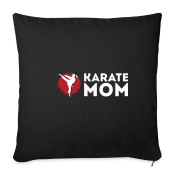 Karaté Maman Talentueuse Mère Poison - Housse de coussin décorative 45 x 45 cm - noir - Devant