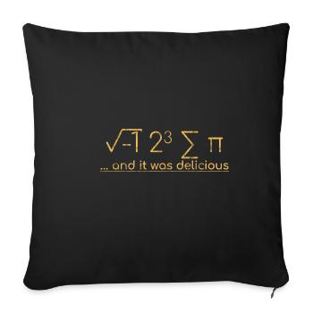 I ate some pie And it was delicious 3 - Sofa pillowcase 17,3'' x 17,3'' (45 x 45 cm) - black - Front