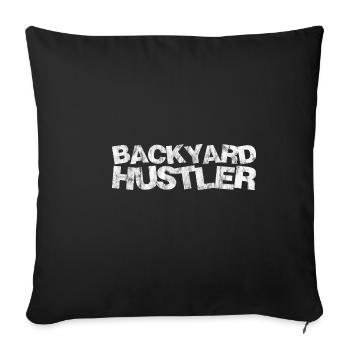 Backyard Hustler 2 - Housse de coussin décorative 45 x 45 cm - noir - Devant