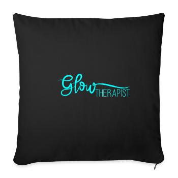 Glow Therapist 2 - Sofa pillowcase 17,3'' x 17,3'' (45 x 45 cm) - black - Front