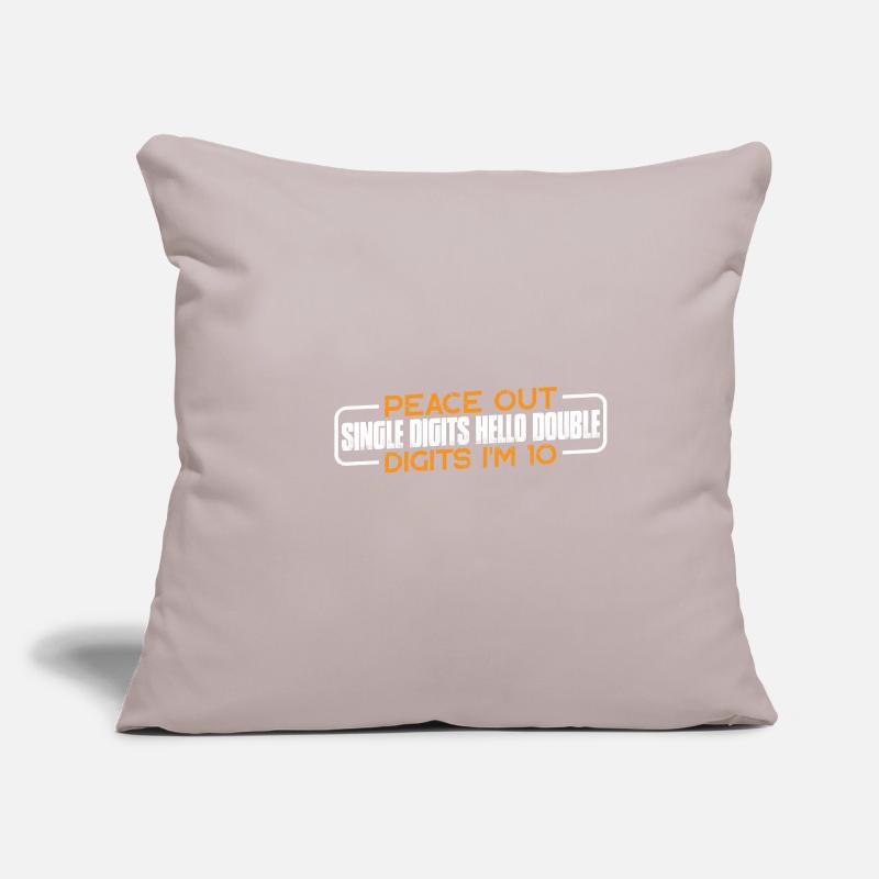 Buy Single Digits Hello Double Digits I'm 10 4 Sofa pillowcase 17,3'' x 17,3'' (45 x 45 cm)