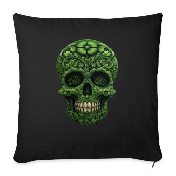 St. Patricks Day - Skull - Irish Bone - Sofakissenbezug 45 x 45 cm - Schwarz - Vorne
