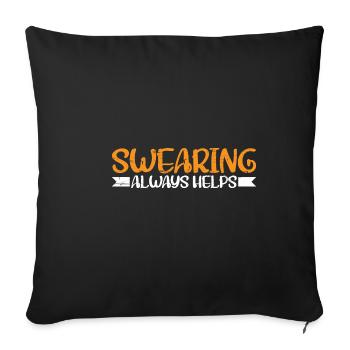 Jurer aide toujours 10 - Housse de coussin décorative 45 x 45 cm - noir - Devant