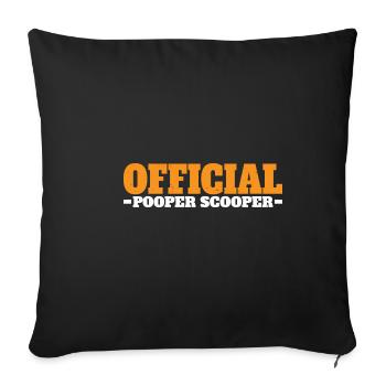 Official Pooper Scooper 33 - Sofakissenbezug 45 x 45 cm - Schwarz - Vorne