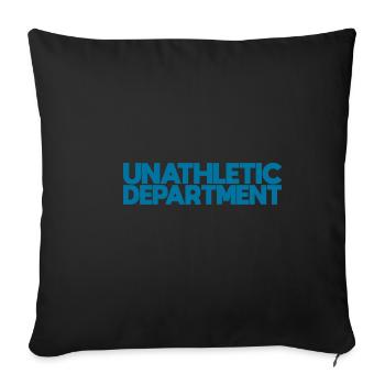 Département Unathletic - Housse de coussin décorative 45 x 45 cm - noir - Devant