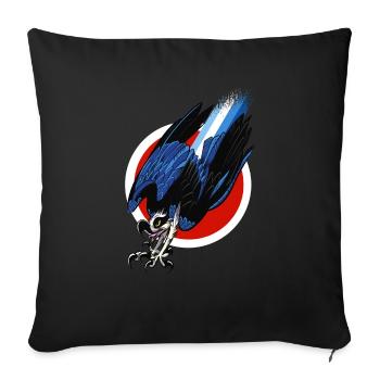 Osprey Turbo Hawk - Sofa pillowcase 17,3'' x 17,3'' (45 x 45 cm) - black - Front