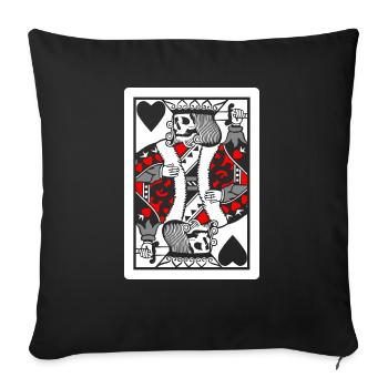 Dead King - Sofa pillowcase 17,3'' x 17,3'' (45 x 45 cm) - black - Front