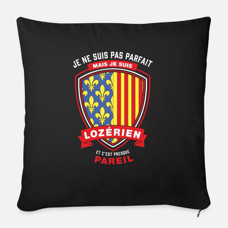 Lozerien Parfait - Housse de coussin décorative 45 x 45 cm - noir