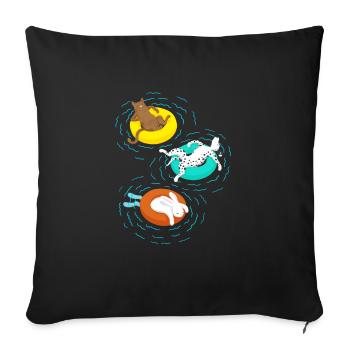 Chill Out - Sofakissenbezug 45 x 45 cm - Schwarz - Vorne