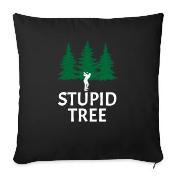 Golf Love Shirt Gift Golfer Trees Momentum - Sofa pillowcase 17,3'' x 17,3'' (45 x 45 cm) - black - Front