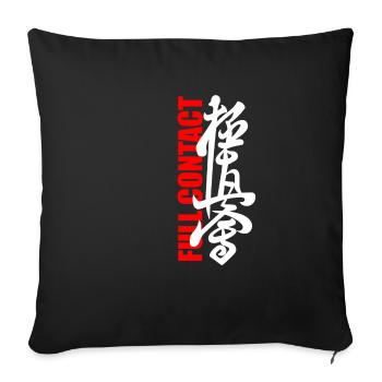 Kyokushinkai Full Contact - Sofa pillowcase 17,3'' x 17,3'' (45 x 45 cm) - black - Front
