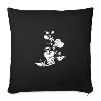 Coffeelove - Coffee grinder - Sofa pillowcase 17,3'' x 17,3'' (45 x 45 cm) - black - Front