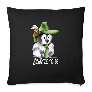 Schütze to be - Sofakissenbezug 45 x 45 cm - Schwarz - Vorne