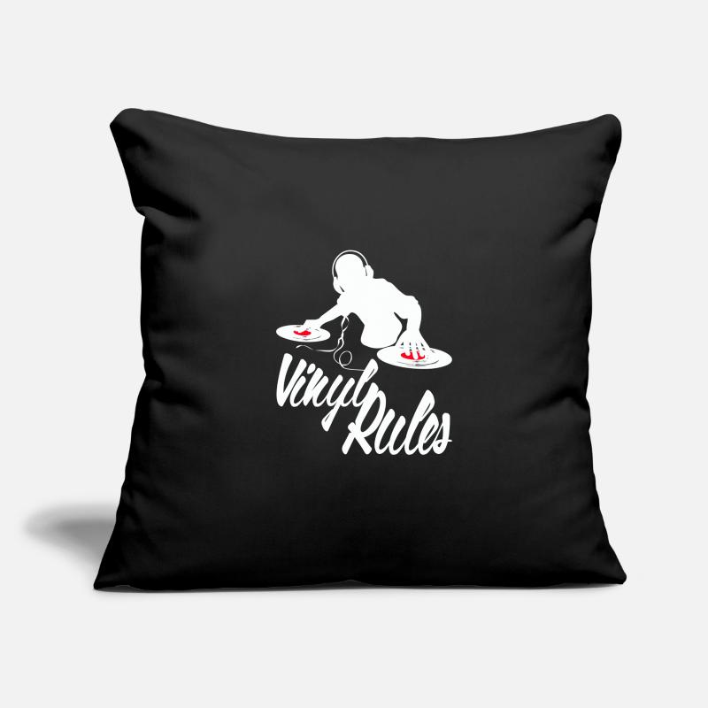Vinyle Deejay Housse de coussin décorative 45 x 45 cm
