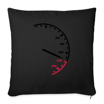 tacho_2 - Housse de coussin décorative 45 x 45 cm - noir - Devant