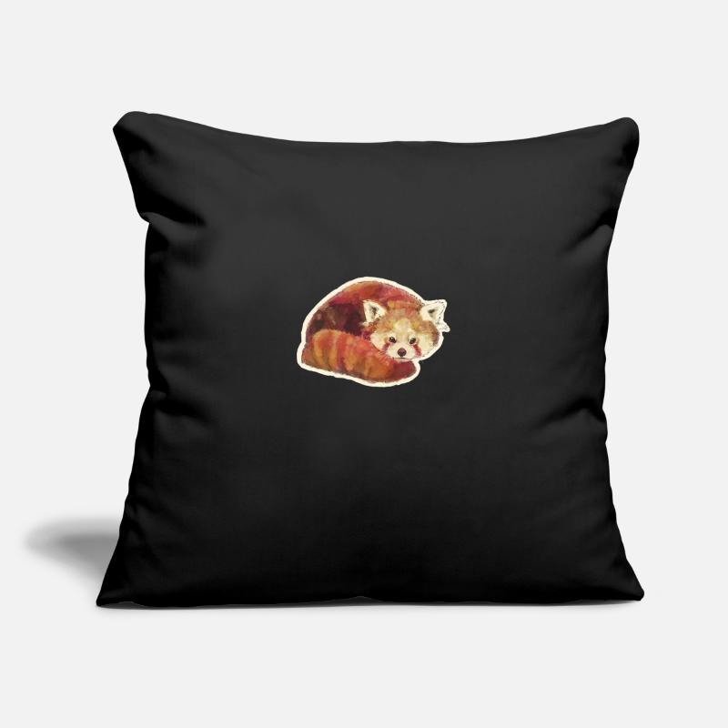 Petit panda chat rouge ours Rouge Panda Housse de coussin décorative 45 x 45 cm