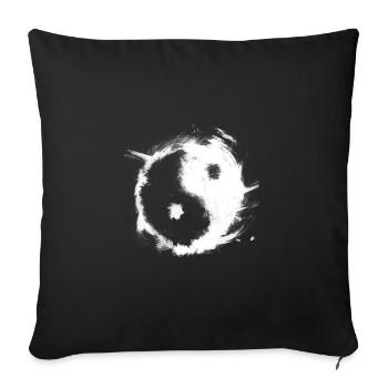 Ying&Yang, Ying&Yang - Sofa pillowcase 17,3'' x 17,3'' (45 x 45 cm) - black - Front