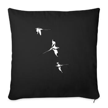 Straws in tail, Reunion Island - Sofa pillowcase 17,3'' x 17,3'' (45 x 45 cm) - black - Front