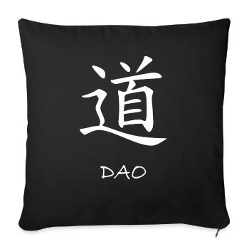 Taoismus Daoismus Dao Tao Qigong Zen Yoga Chakra - Sofakissenbezug 45 x 45 cm - Schwarz - Vorne