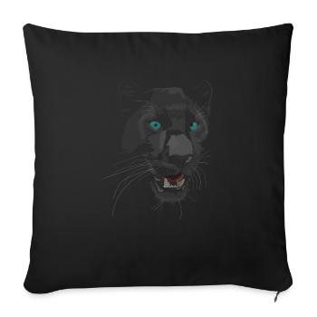 Black Feline - Sofa pillowcase 17,3'' x 17,3'' (45 x 45 cm) - black - Front