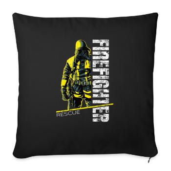 Protecteurs respiratoires - Firefighter Rescue - Housse de coussin décorative 45 x 45 cm - noir - Devant